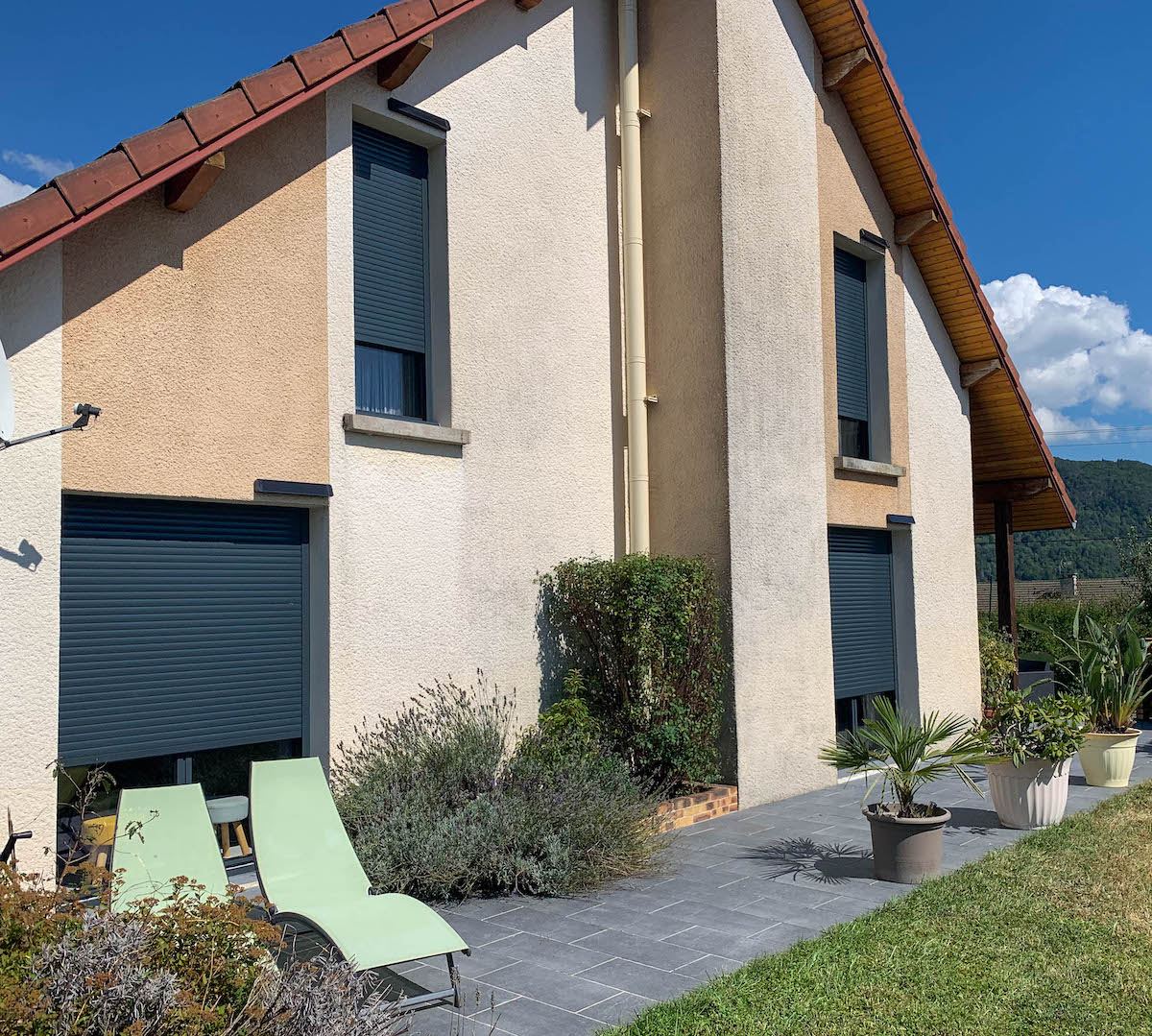 Réalisation Brise-soleil orientables et volets roulants
